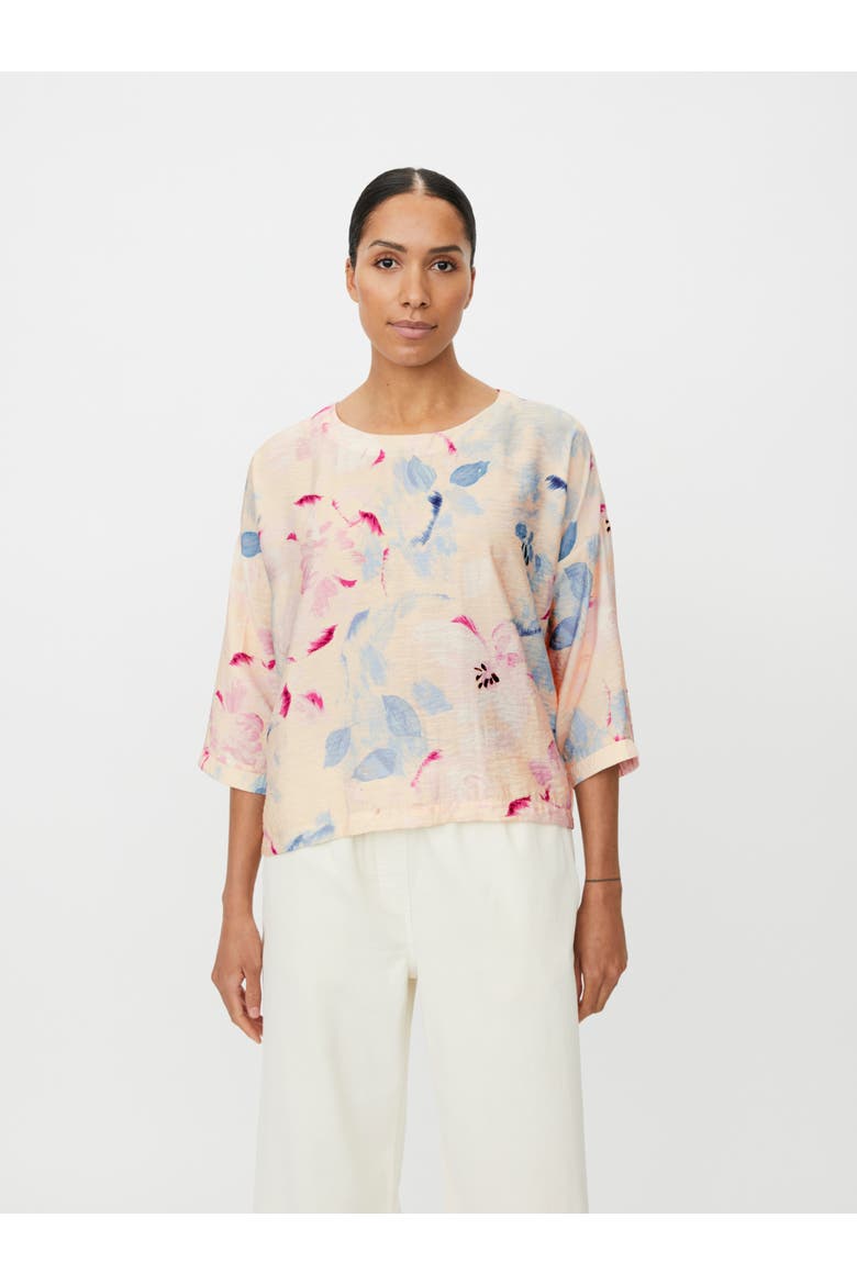MaBecca Floral Print Blouse, Main, color, Primrose