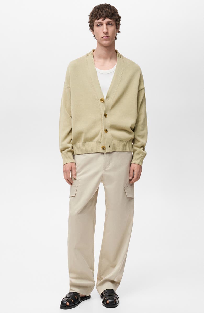 MANGO Relaxed Cotton Cardigan, Alternate, color, 