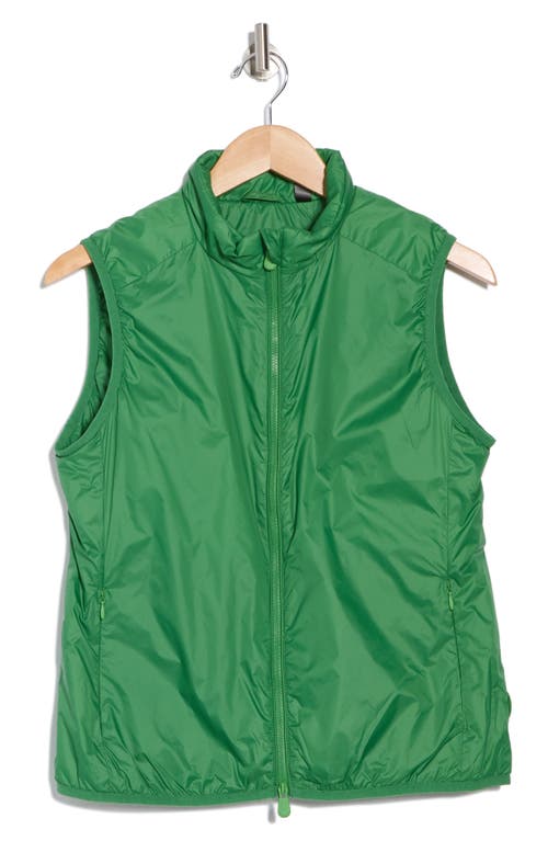 Save The Duck Valentina Water Resistant Insulated Vest In Rainforest Green