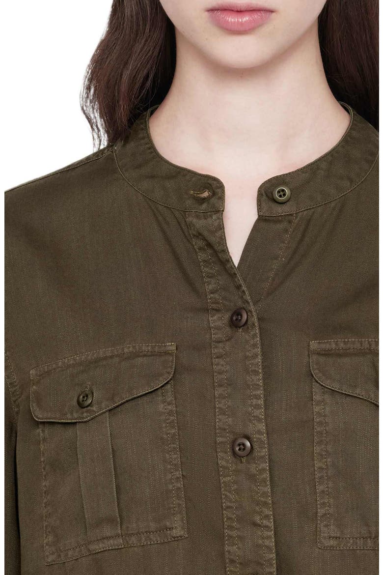 Tess Military Shirt, Alternate, color, HAZELNUT BROWN