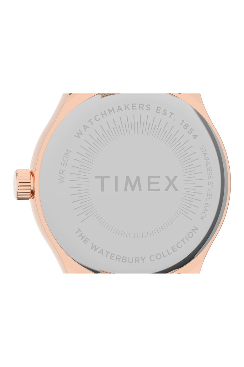 Waterbury INDIGLO Heart Bracelet Watch, 34mm, Alternate, color, ROSE GOLD/ CREAM/ ROSE GOLD