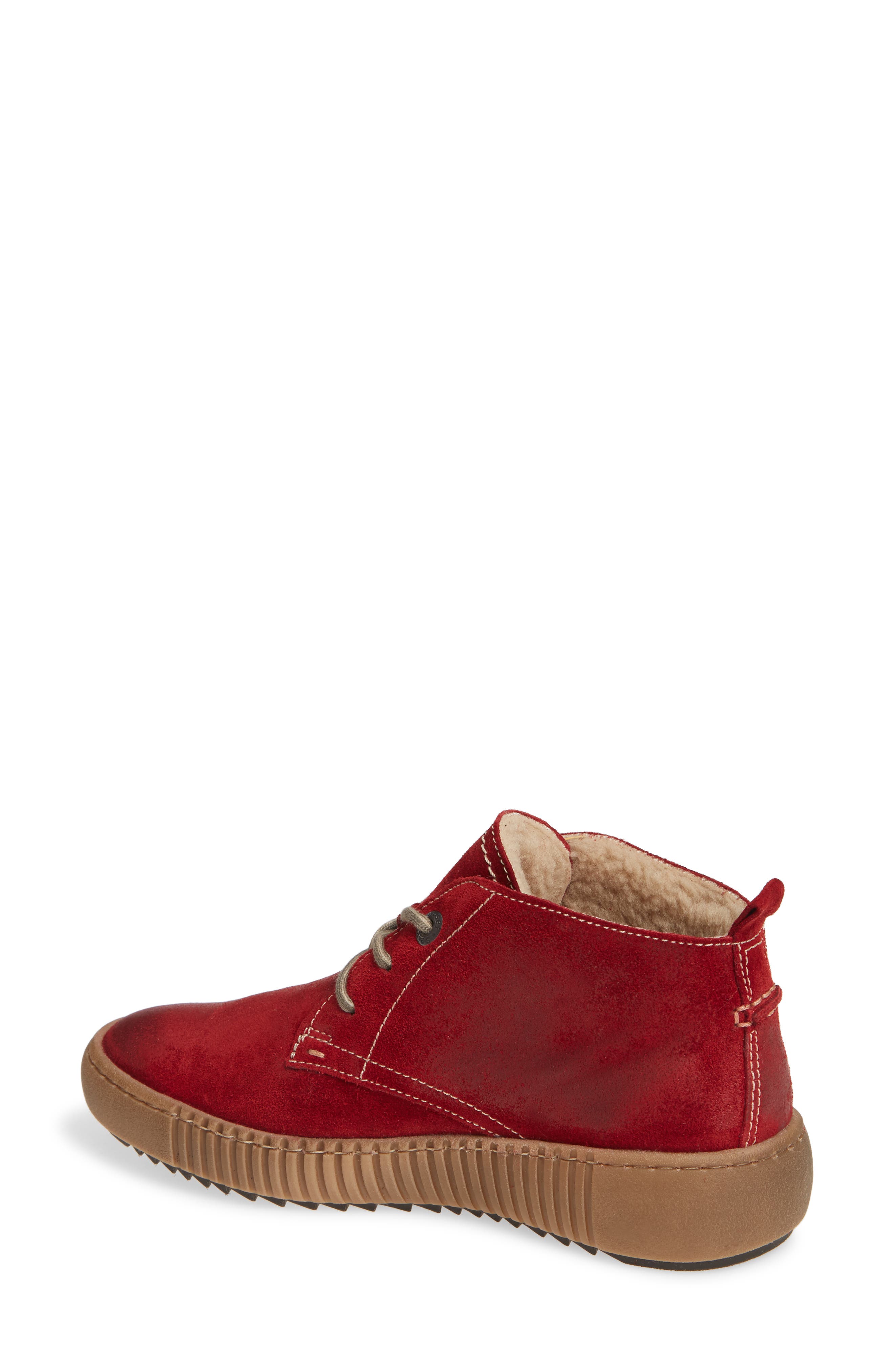 Josef Seibel Maren 02 Sneaker, Alternate, color, Red Suede