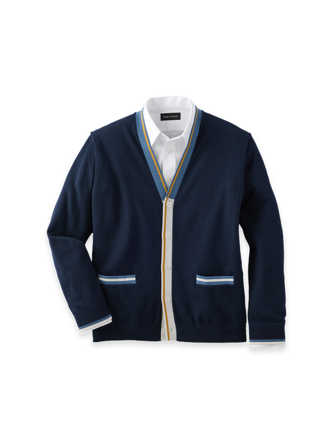 Cotton Button Front Cardigan Sweater