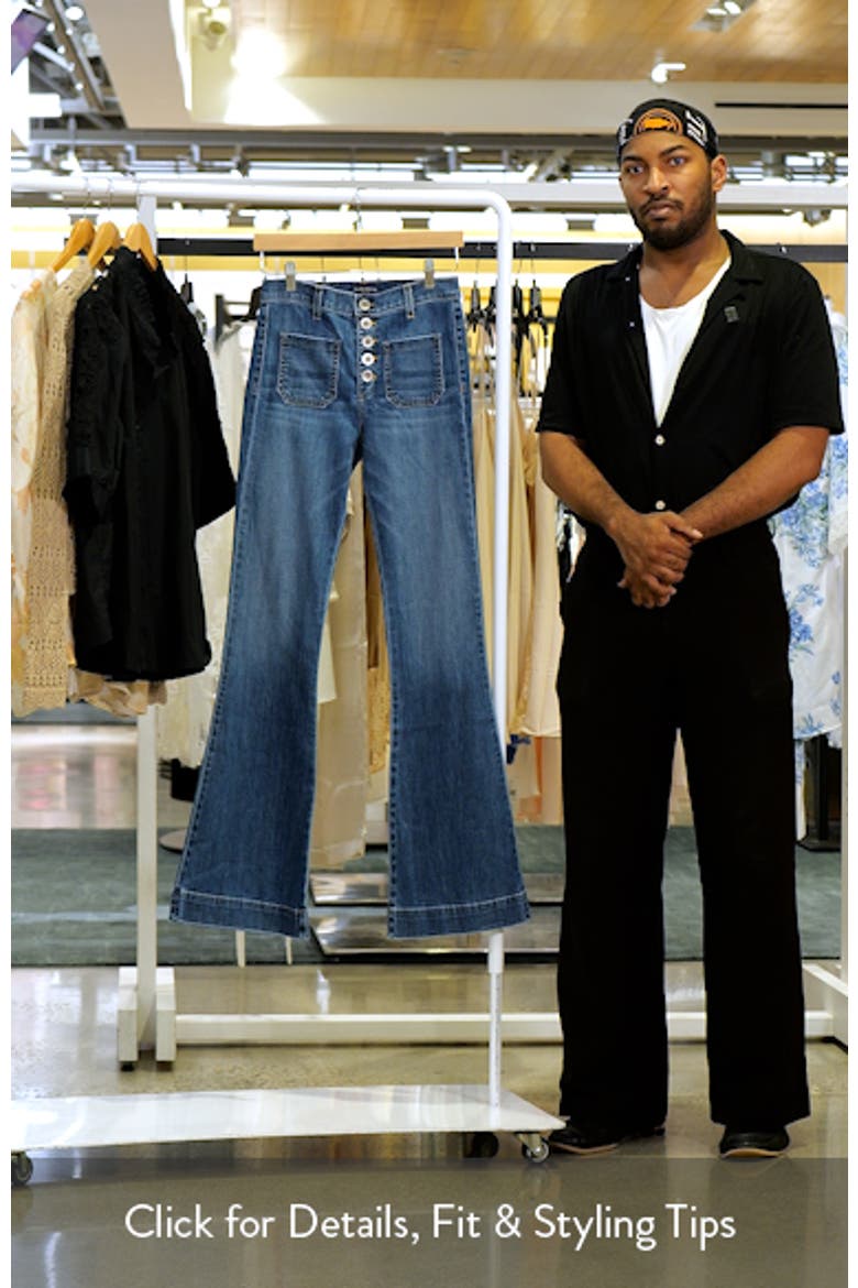 Cindy Patch Pocket Wide Leg Jeans video