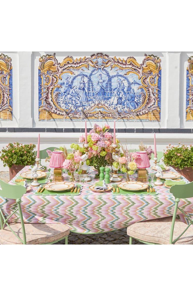 Mrs. Alice Petal Wooden Ceramic Starter Plate, Alternate, color, Neutral