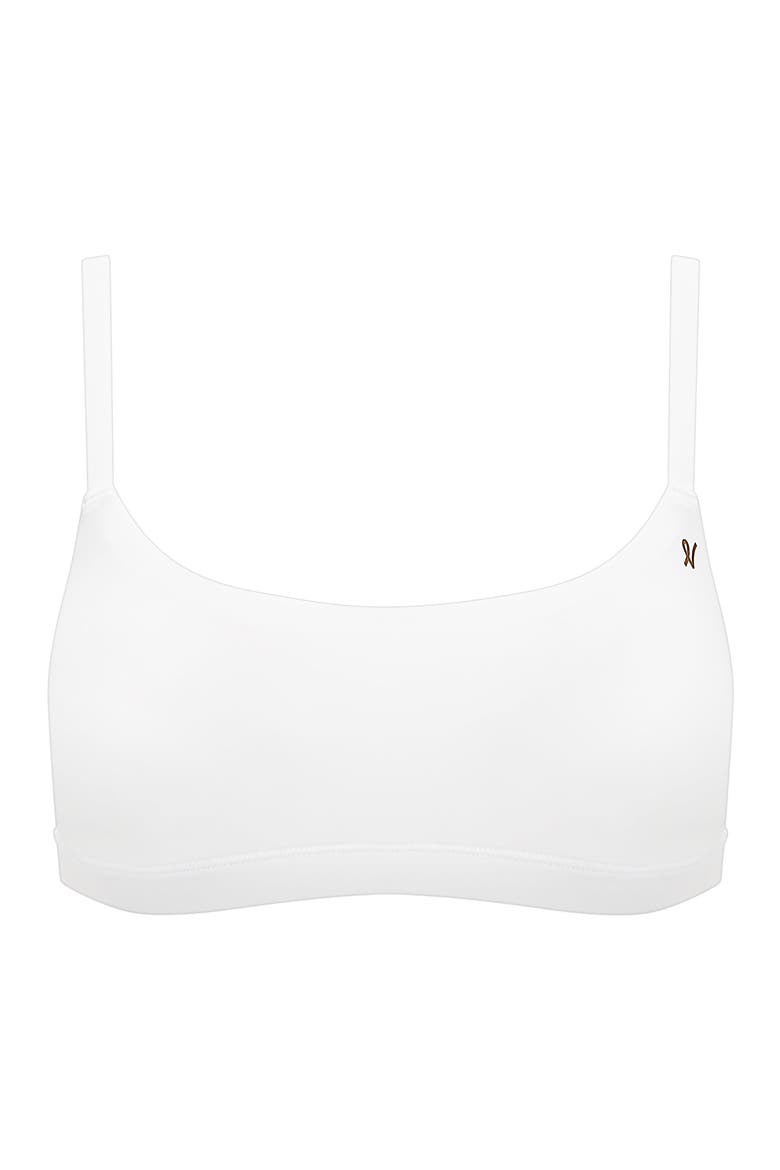 The Stretch Scoop Neck Bralette, Alternate, color, White