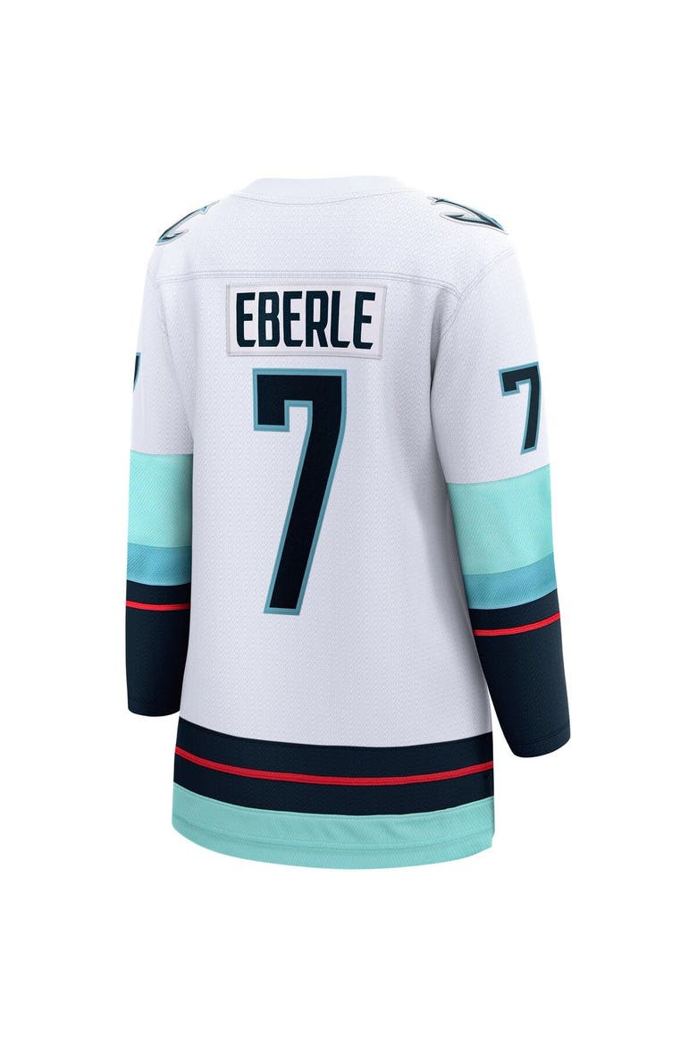 Women's Fanatics Branded Jordan Eberle White Seattle Kraken Away Premier Breakaway Player Jersey, Alternate, color, White