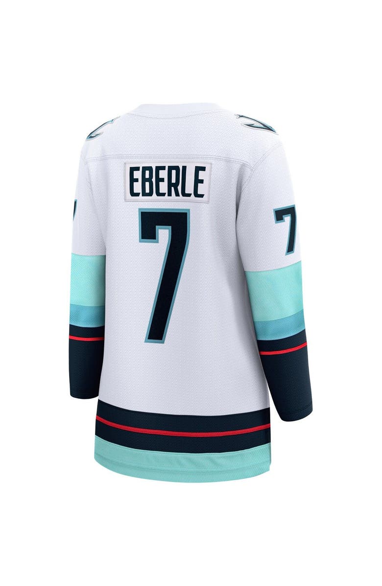 FANATICS Women's Fanatics Branded Jordan Eberle White Seattle Kraken Away Premier Breakaway Player Jersey, Alternate, color, White