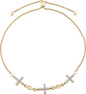 Frankie & Zoe Diamond Cross Bolo Bracelet - 0.25ct.
