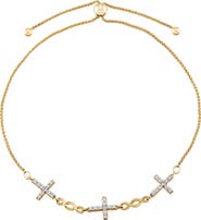 Frankie & Zoe Diamond Cross Bolo Bracelet - 0.25ct.