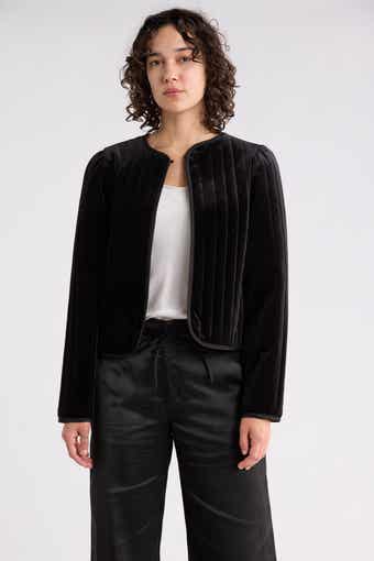 Sanctuary Quilted Velvet Jacket