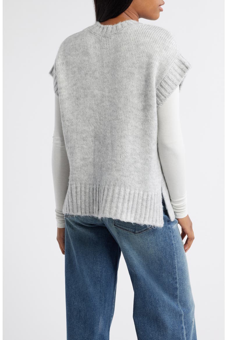 Cap Sleeve Knit Vest, Alternate, color, GREY