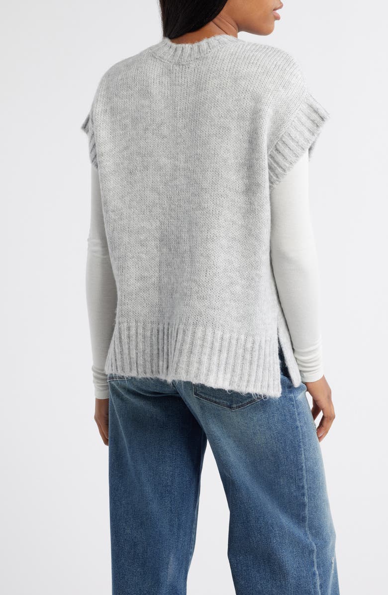 Miss Selfridge Cap Sleeve Knit Vest, Alternate, color,