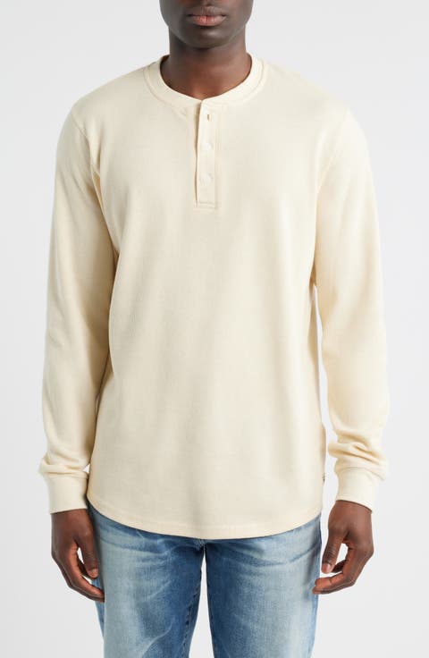 Calico Waffle Stitch Henley