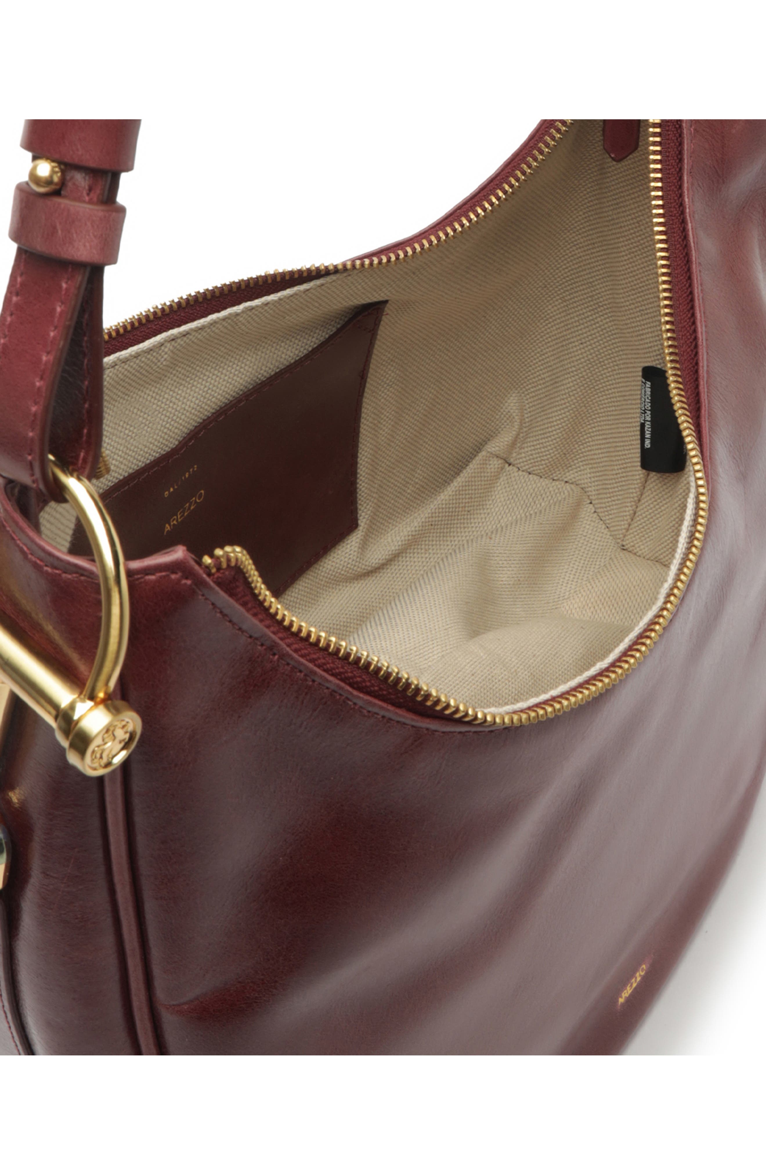 Cora Large Leather Hobo, Alternate, color, FRESH RUBY