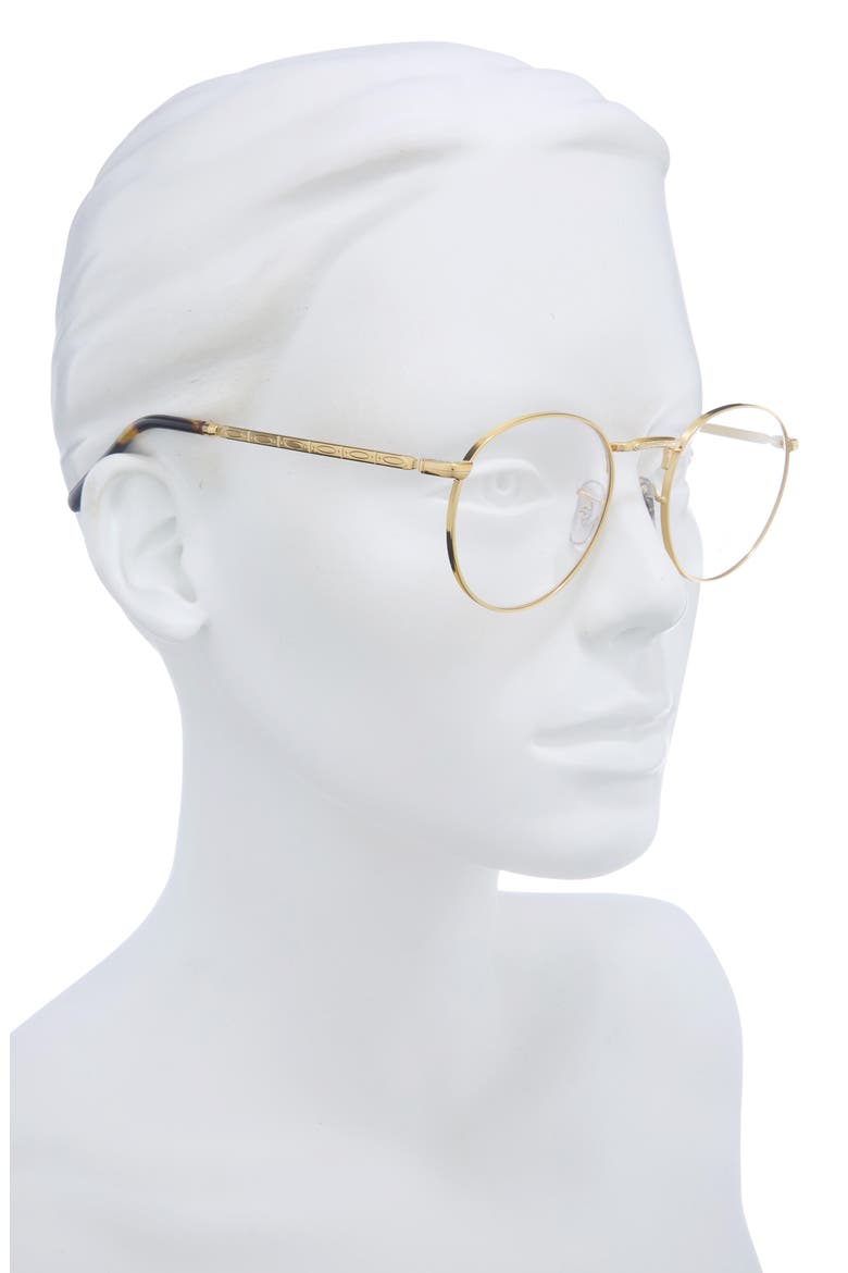 New Round 50mm Phantos Optical Glasses, Alternate, color, LEGEND GOLD
