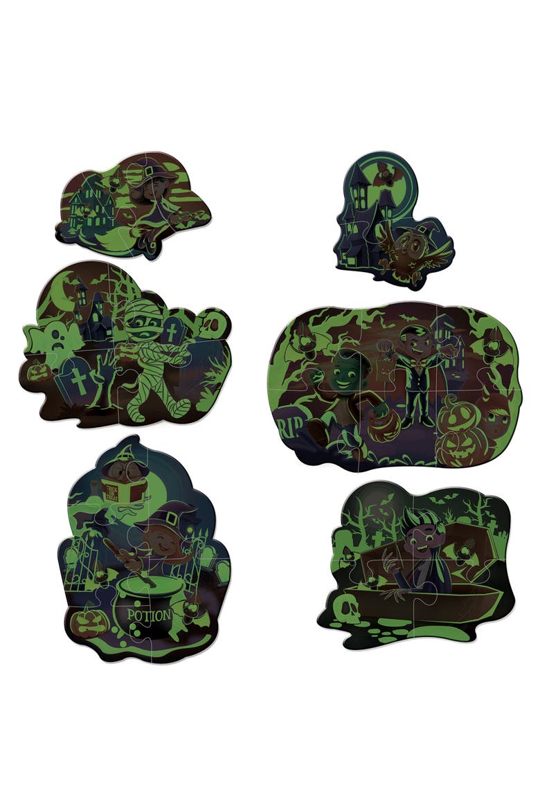 Halloween Glow 6-Pack Mini Puzzles, Alternate, color, Multicolor