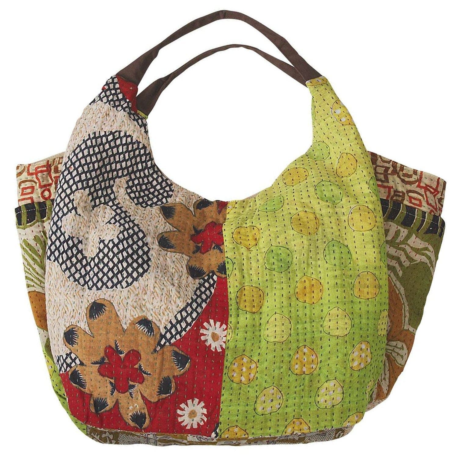 Sari Shop Slouchy Bag, Main, color, Multi