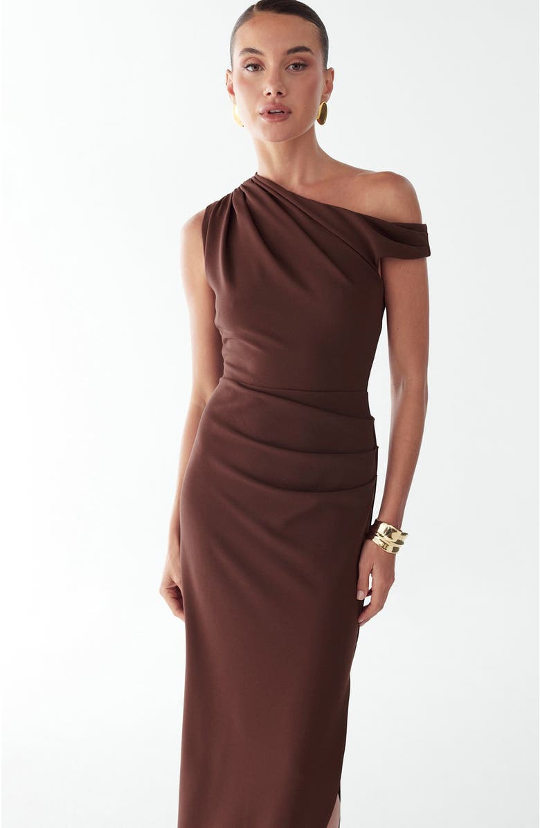 ST MRLO Raye Maxi Dress, Alternate, color, Chocolate