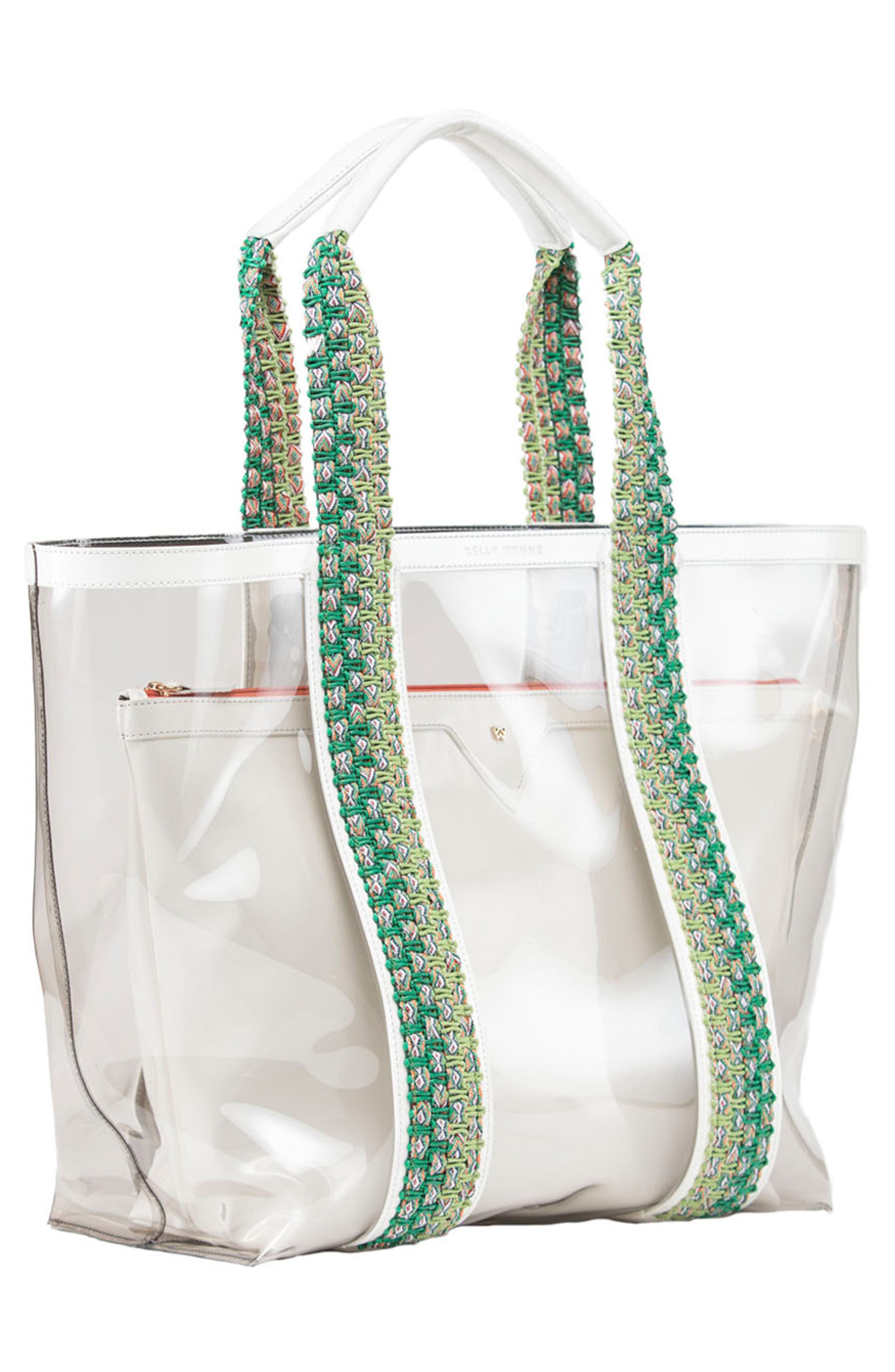 Kelly Wynne Clear Beach Tote, Alternate, color, 