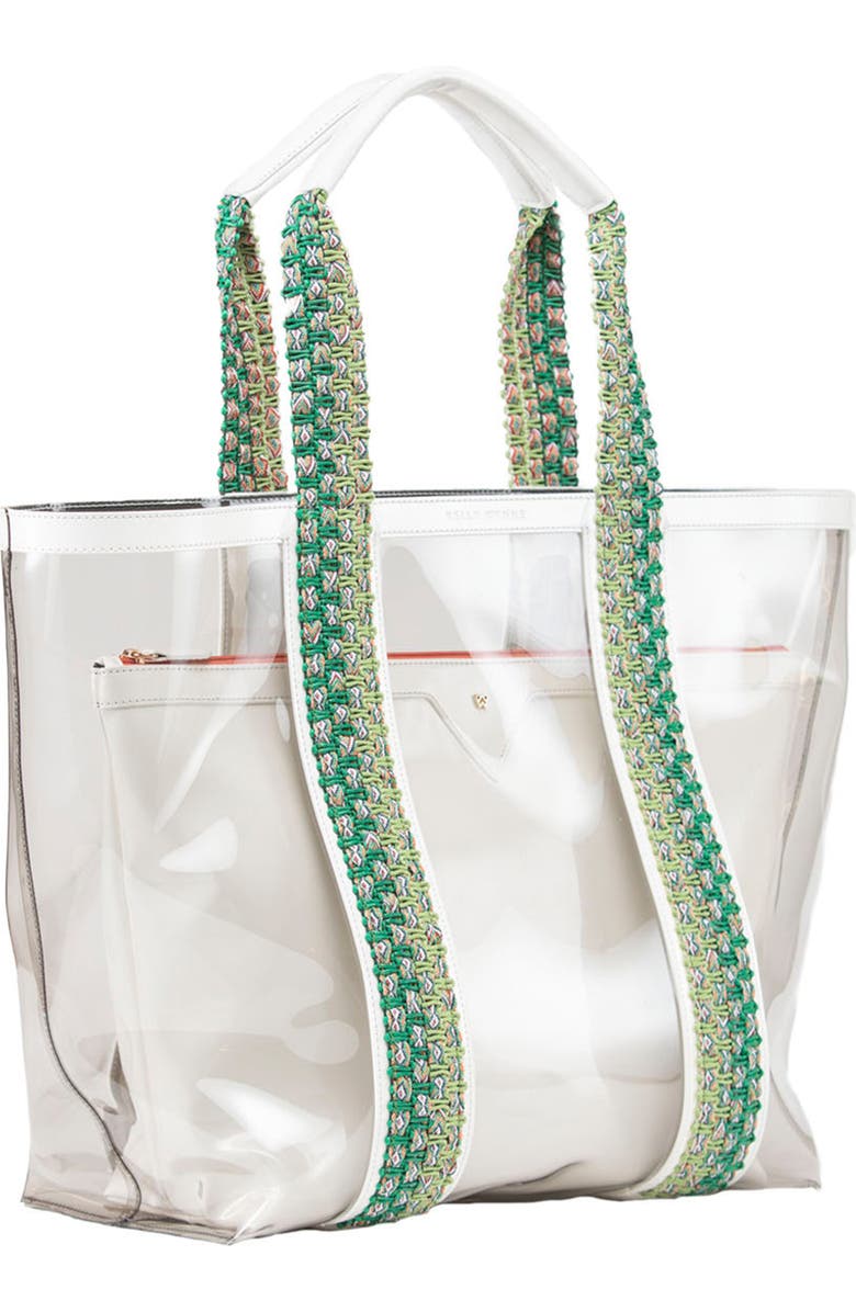 Kelly Wynne Clear Beach Tote, Alternate, color,