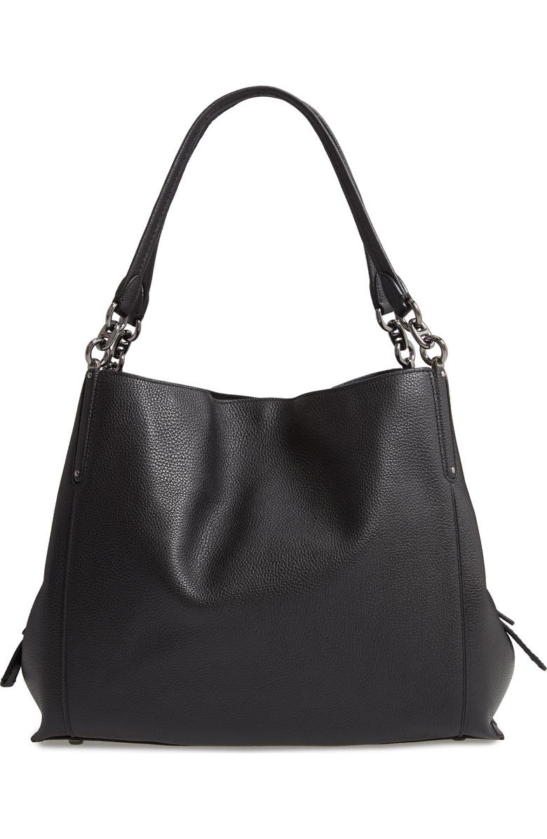COACH Dalton 31 Pebbled Leather Shoulder Bag, Alternate, color,
