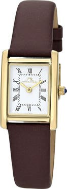 PORSAMO BLEU Karolina Leather Strap Watch, 21.5mm x 30mm
