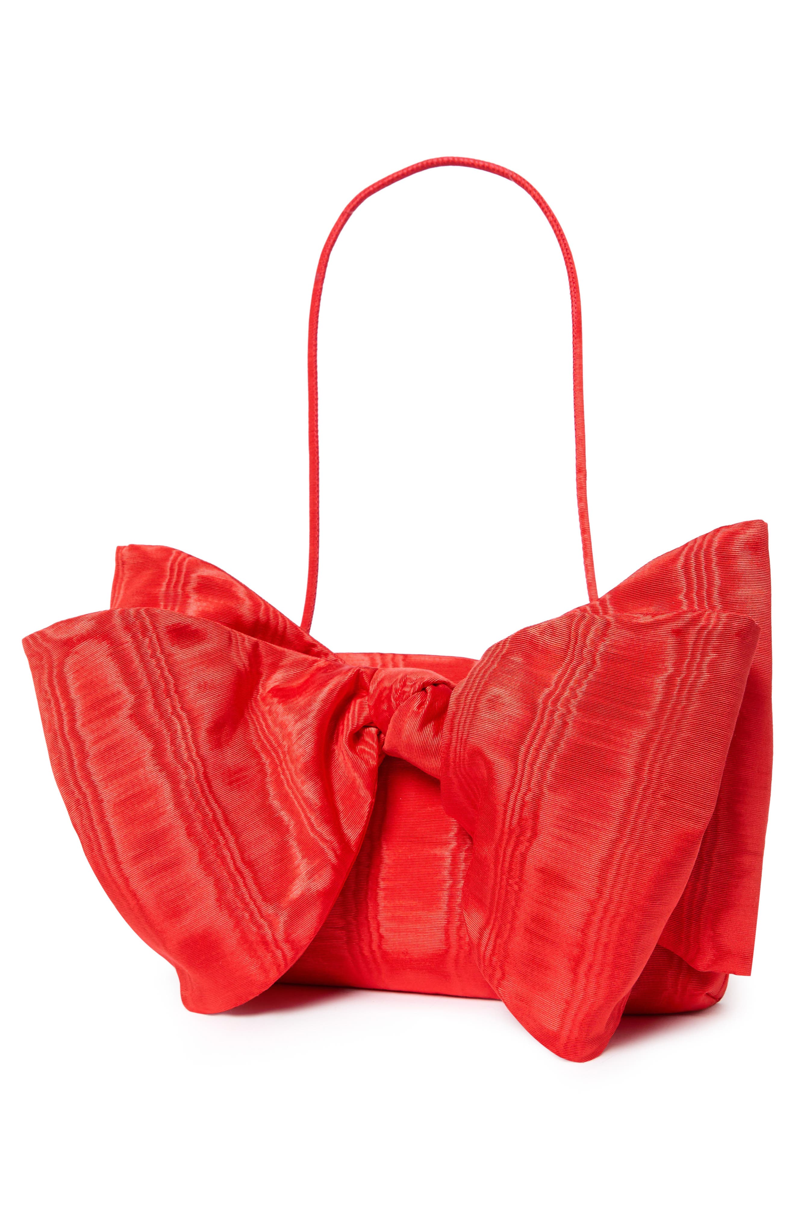 Loeffler Randall Valerie Bow Clutch, Alternate, color, Red
