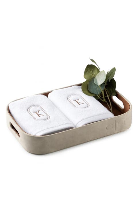 Monogram Guest Towel Set