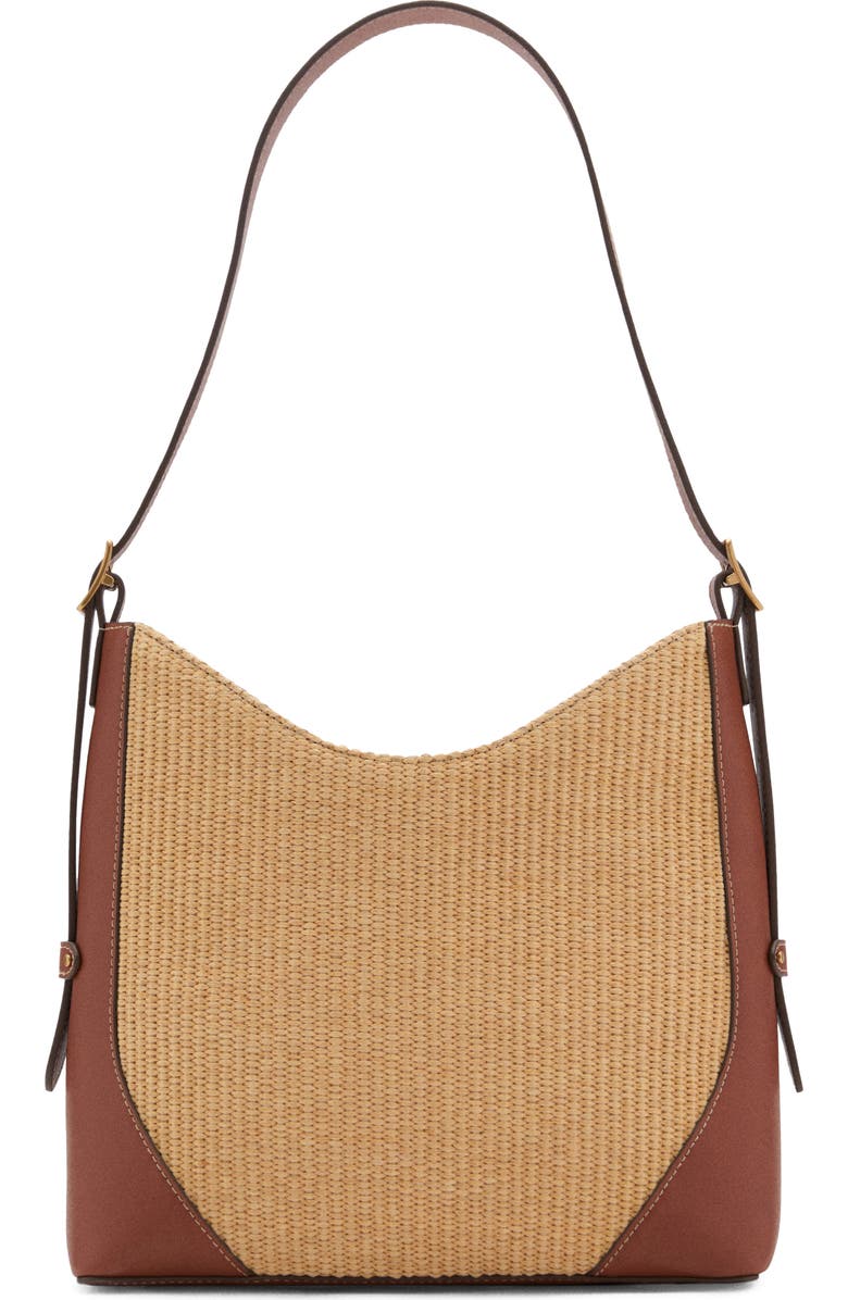 MANGO Canvas Shoulder Bag, Main, color,