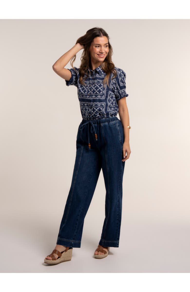 Brakeburn Marine Blouse, Alternate, color, Navy