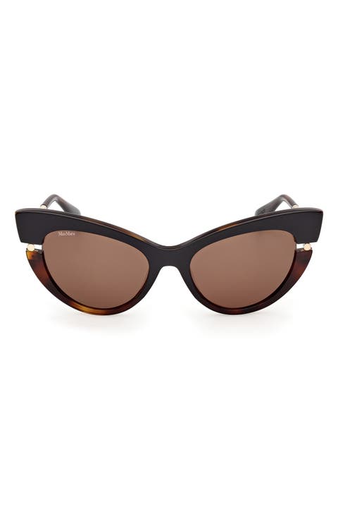 56mm Cat Eye Sunglasses