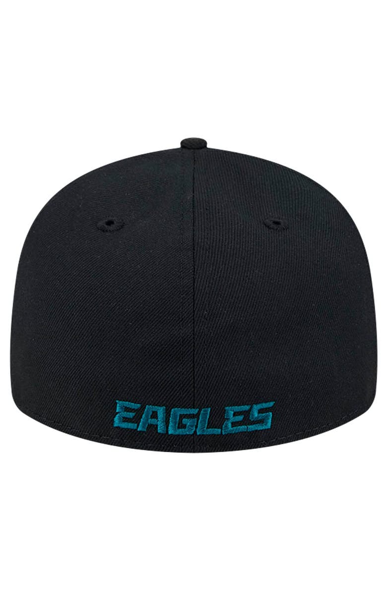 New Era Men's New Era Black Philadelphia Eagles Omaha Low Profile 59FIFTY Fitted Hat, Alternate, color, Black