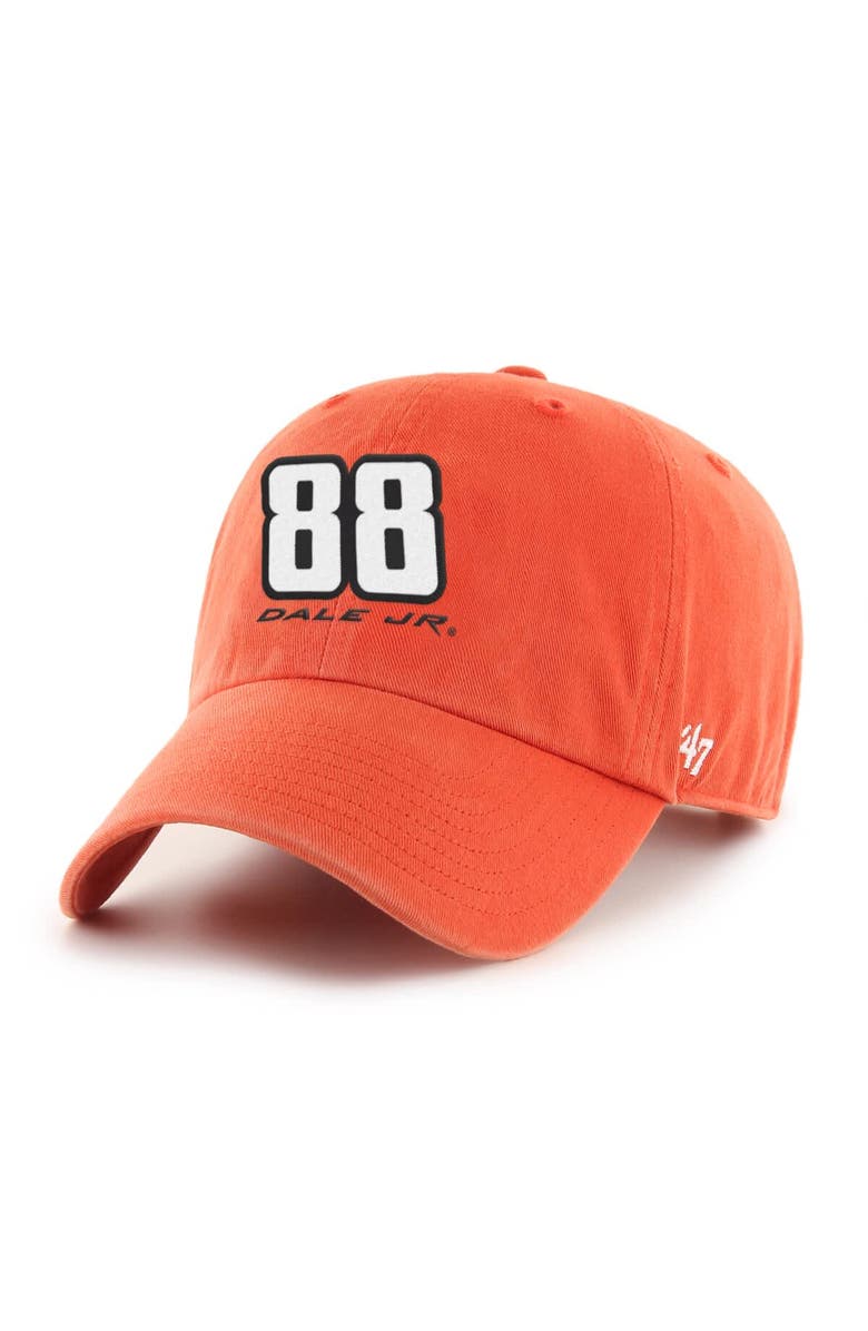 '47 Men's '47  Orange Dale Earnhardt Jr.  Clean Up Adjustable Hat, Main, color, Orange