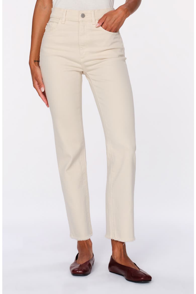 Patti Straight Leg High Rise Jeans, Main, color, ECRU VINTAGE