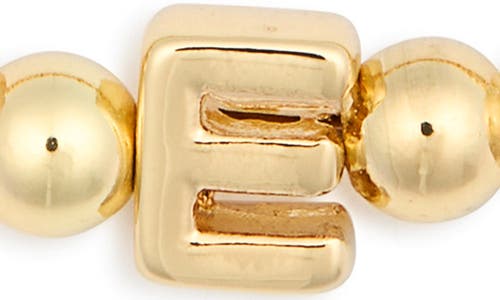 Baublebar Pisa Initial Beaded Stretch Bracelet In Gold