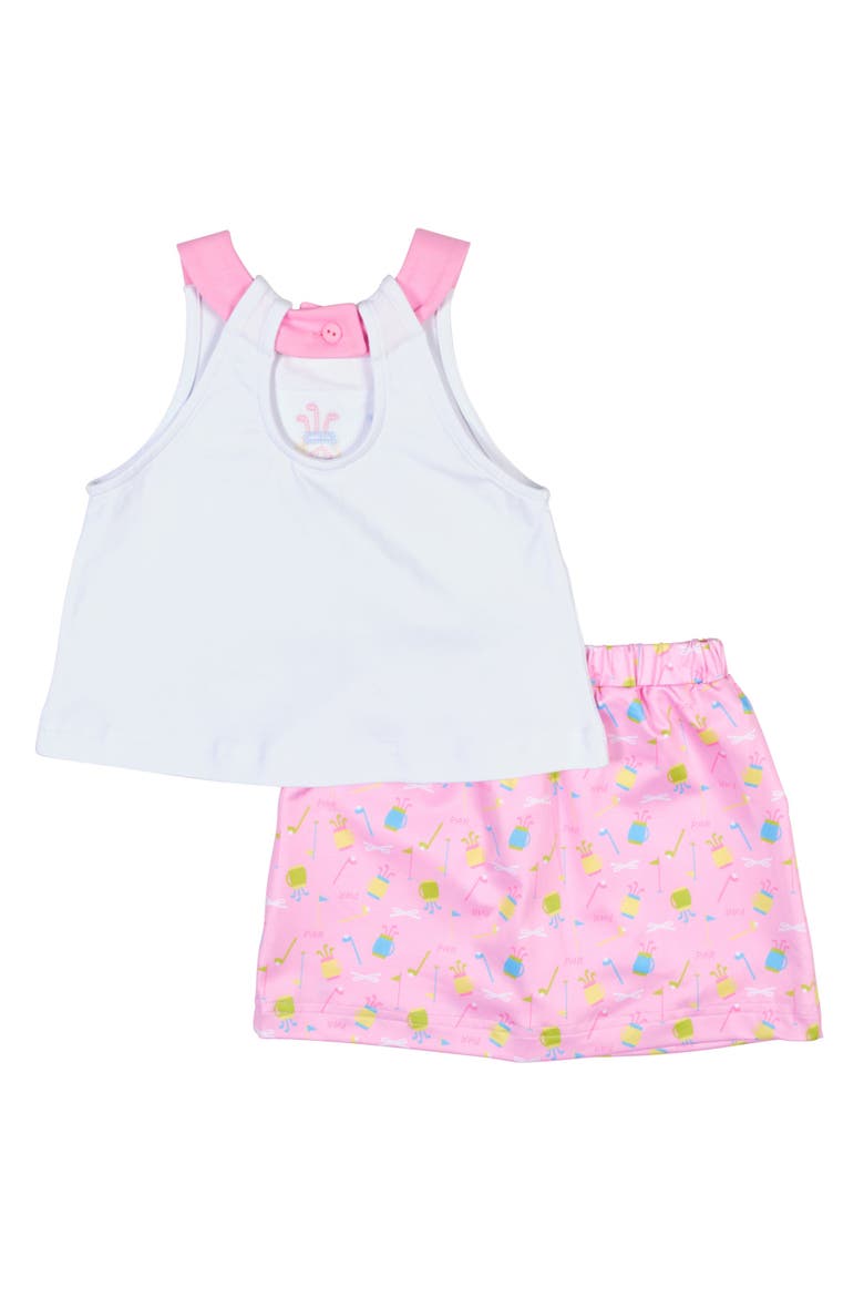 Top And Skort Set With Golf, Alternate, color, Pink/Multi