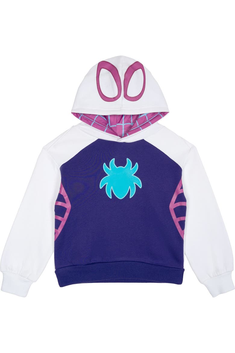 Spidey and His Amazing Friends Fleece Hoodie and Pants Set, Alternate, color, Ghost Spider Purple