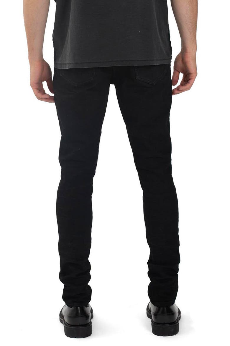 Resin Coated Skinny Jeans, Alternate, color, BLACK RESIN