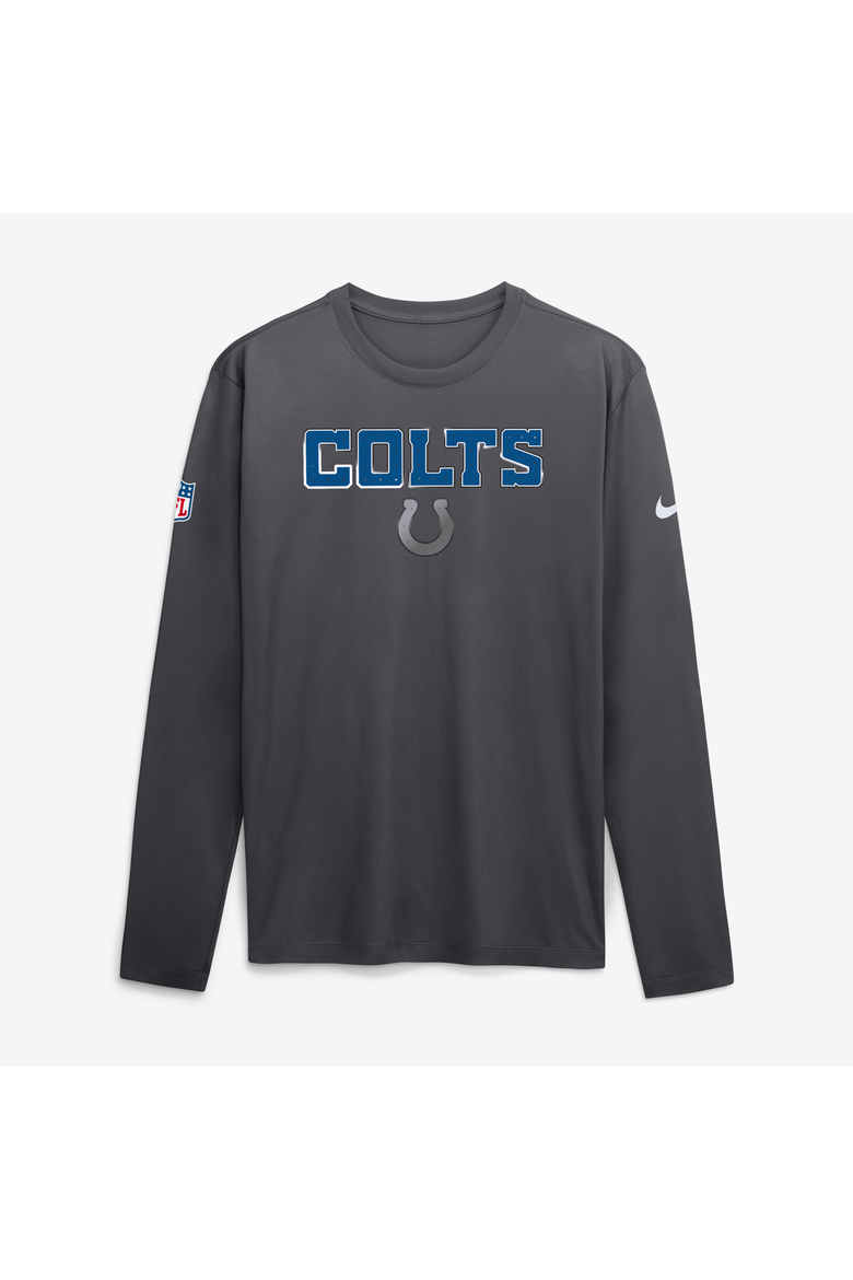 Men's Nike  Anthracite Indianapolis Colts 2026 Rivalries Collection Sideline Legend Long Sleeve T-Shirt, Main, color, Anthracite