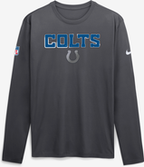 Nike Men's Nike  Anthracite Indianapolis Colts 2026 Rivalries Collection Sideline Legend Long Sleeve T-Shirt