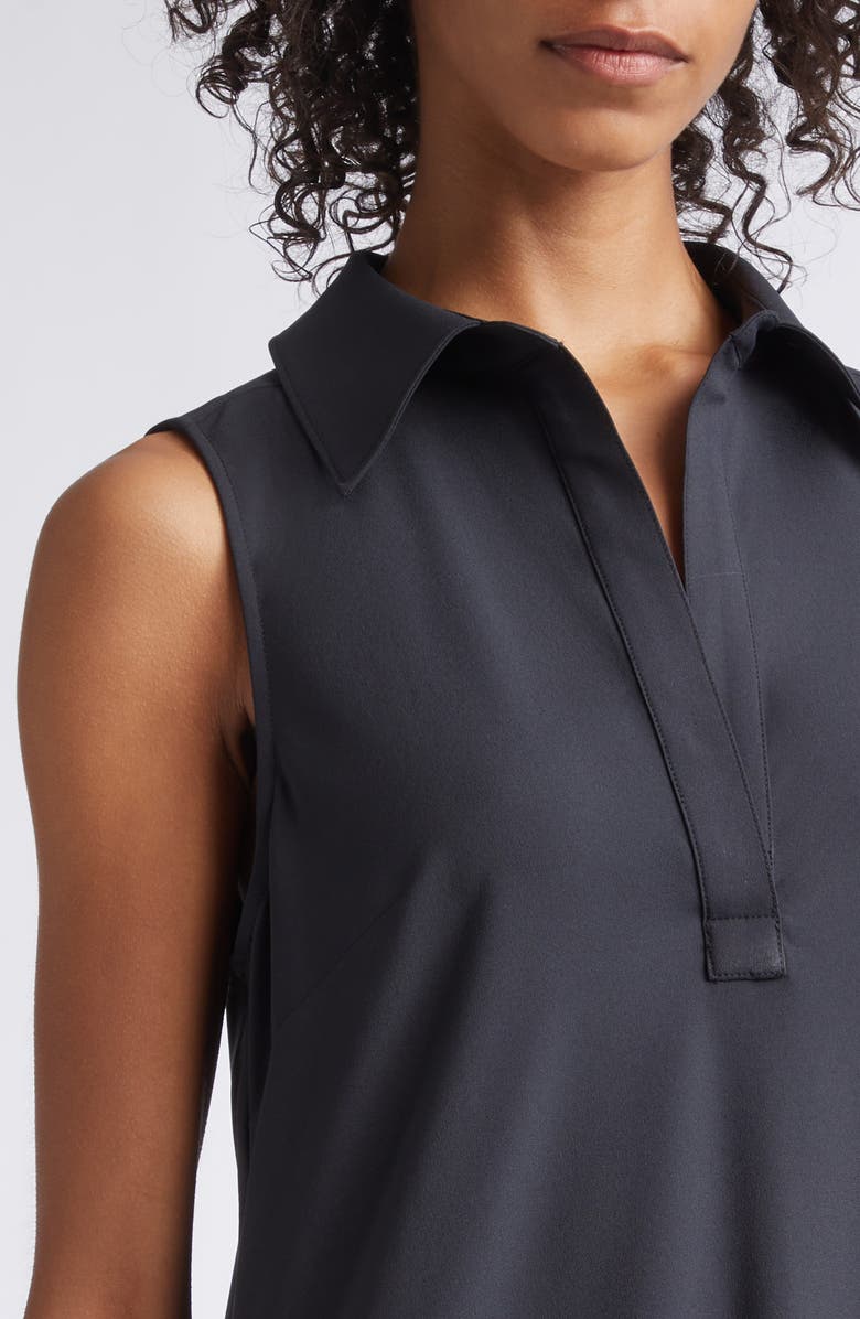 Cinq à Sept Rayne Sleeveless Flounce Hem Dress, Alternate, color, Black