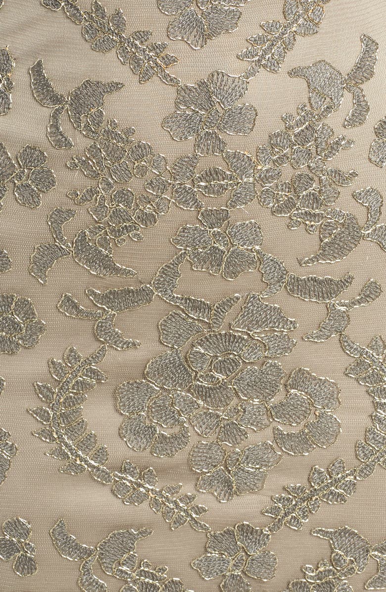 Tadashi Shoji Embroidered Lace Sheath Dress, Alternate, color, 