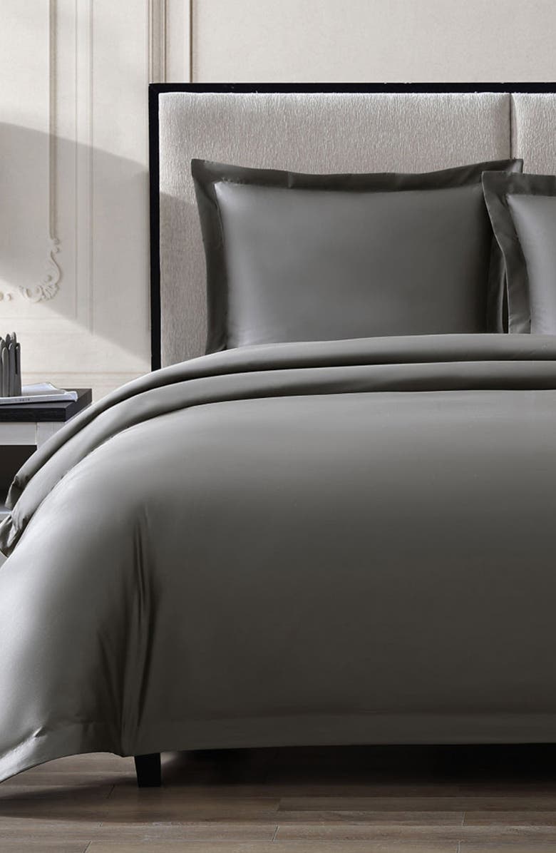 Pure Parima 500 Thread Count Egyptian Cotton Sateen Ultra Sateen 3-Piece Duvet Cover Set, Main, color, 