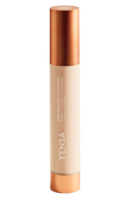 YENSA Super Serum Silk Natural Glow Hydrating Peptide Foundation for Radiant Skin in Light Medium 