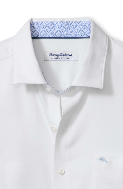 Tommy Bahama Sarasota Stretch Ventura Coast Solid White Islandzone® Button-up Shirt