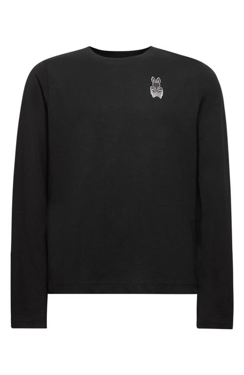 Psycho Bunny Kids' Johnny Pima Cotton Graphic T-shirt In Black