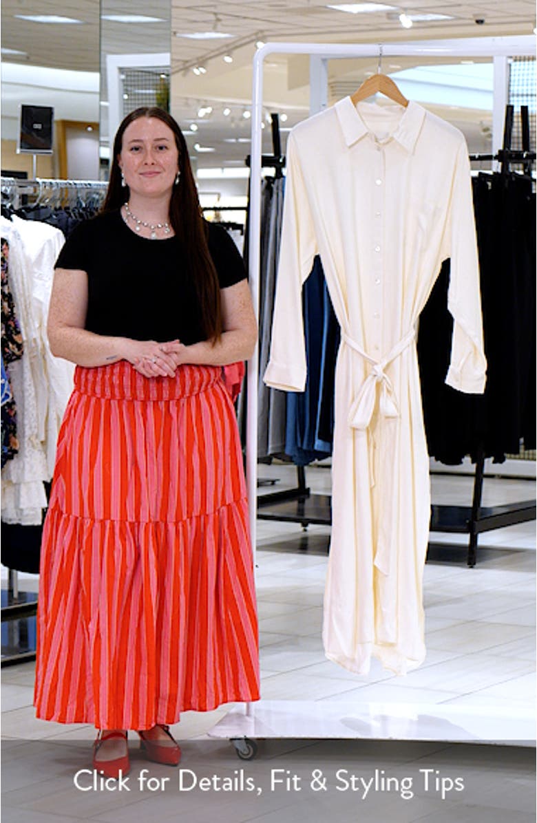 Camilla Long Sleeve Maxi Shirtdress, sales video thumbnail