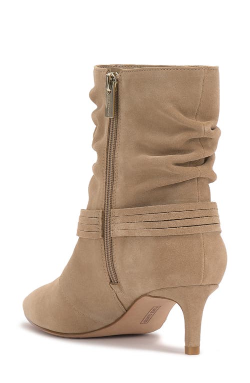 Vince Camuto Kirpa Slouch Embellished Mid-heel Dress Booties In Brown