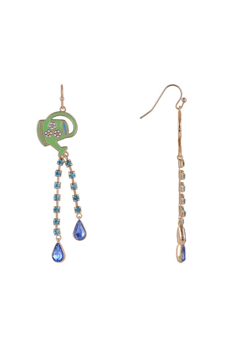 Hallmark Springtime Watering Can Earrings, Alternate, color, Green